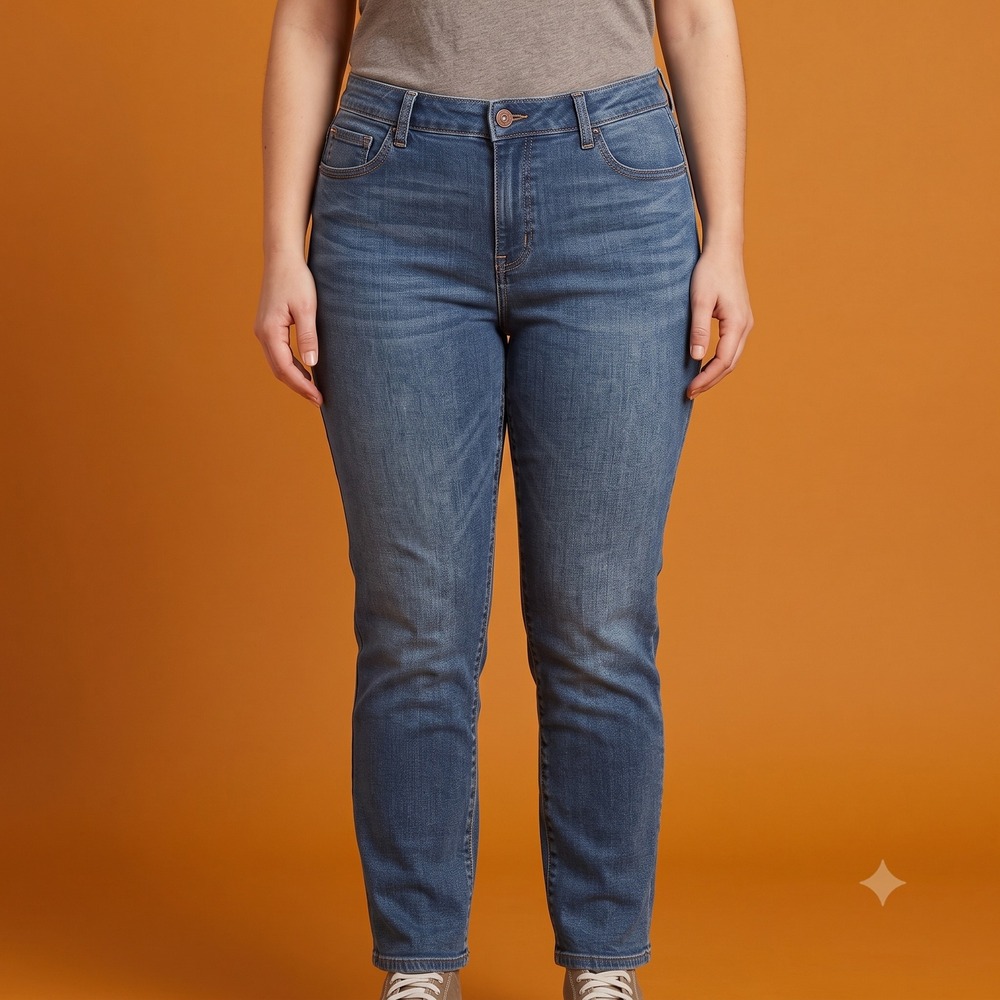 Democracy Ab-solution Skinny Ankle‎ Jeans Women 14 Blue Stretch B1721F9LL EUC
